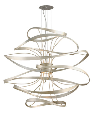 Corbett Lighting - 213-44-SL/SS - LED Chandelier - Calligraphy - Silver Leaf