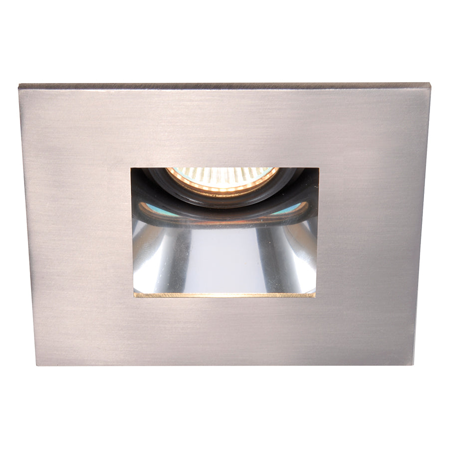 W.A.C. Lighting - HR-D412-S-SC/BN - 4in Adjustable Open Reflector Trim - 4" Low Voltage - Specular Clear/Brushed Nickel