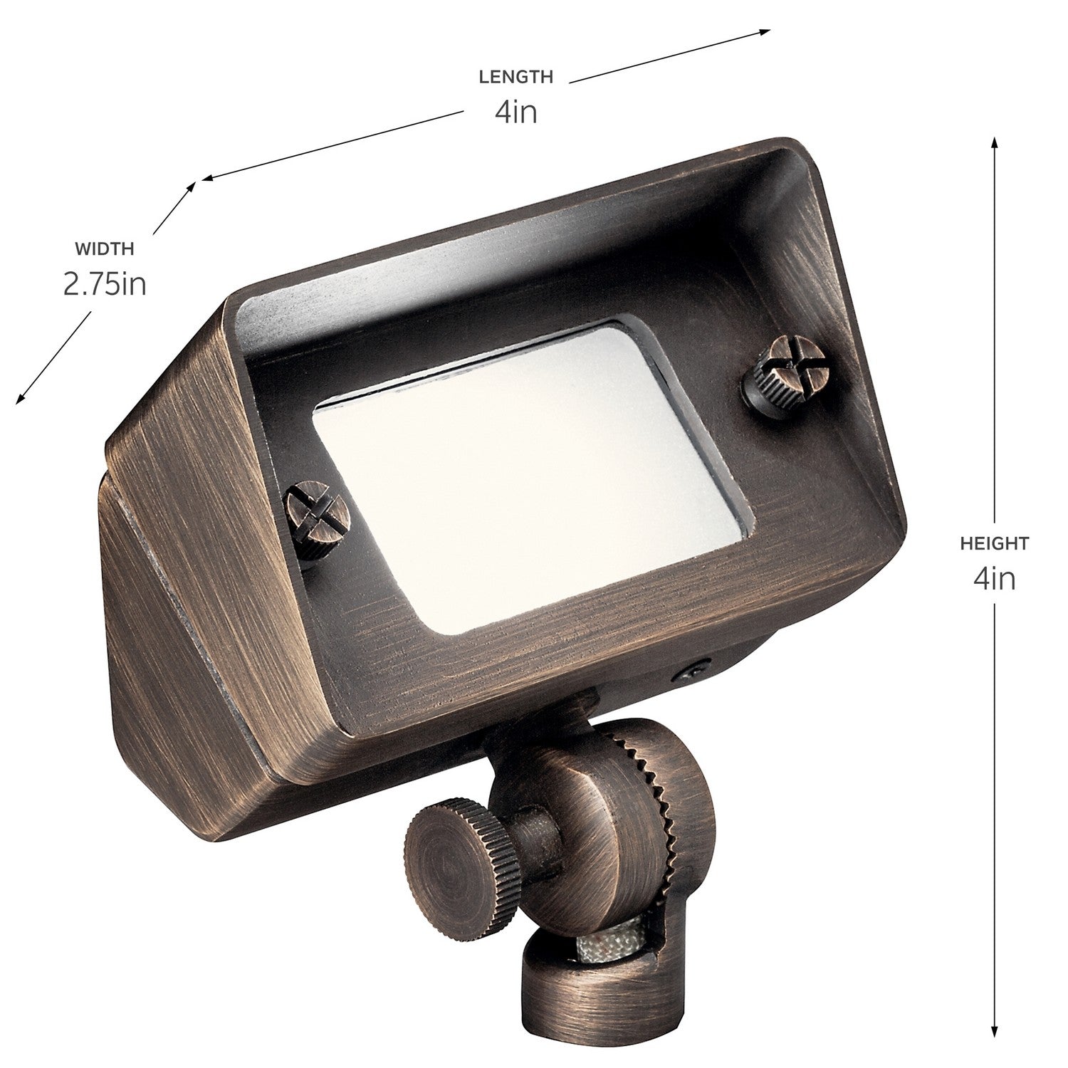 Kichler - 15476CBR - One Light Flood/Wall Wash - Centennial - Centennial Brass