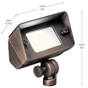 Kichler - 15476CBR - One Light Flood/Wall Wash - Centennial - Centennial Brass