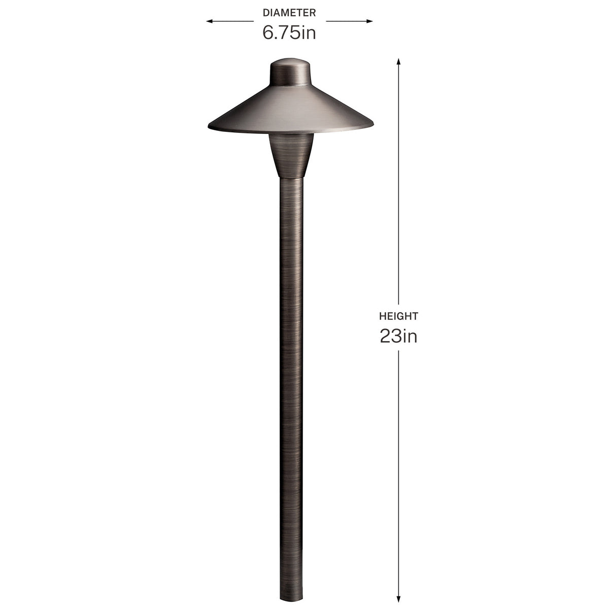 Kichler - 15478CBR - One Light Path Light - Centennial Brass