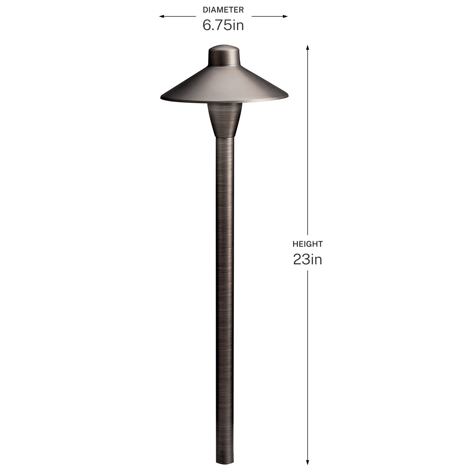Kichler - 15478CBR - One Light Path Light - Centennial Brass