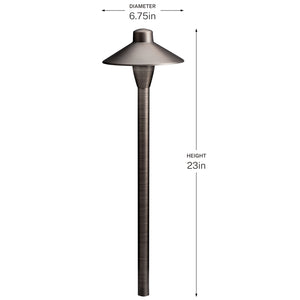 Kichler - 15478CBR - One Light Path Light - Centennial Brass