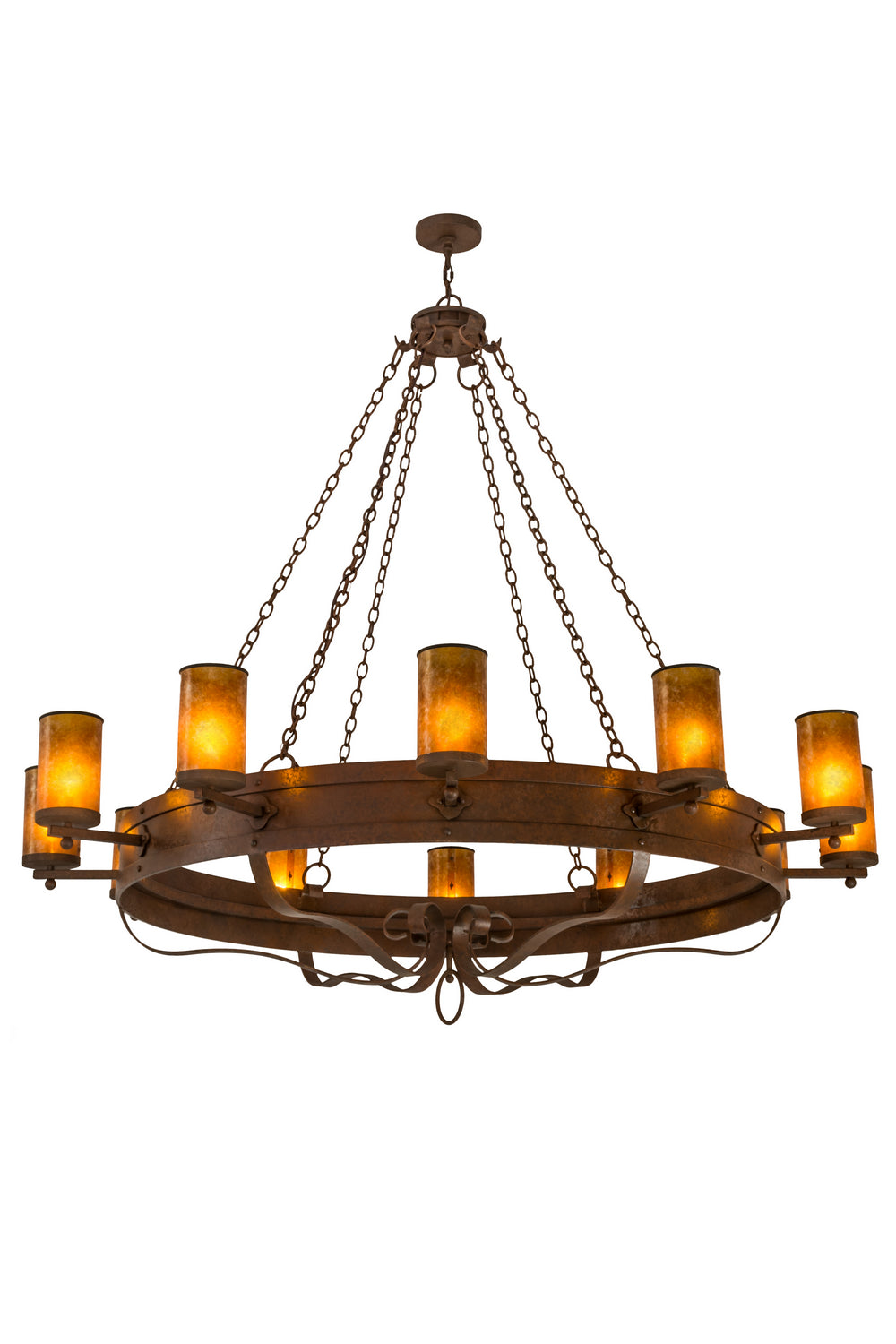 Meyda Tiffany - 170763 - 12 Light Chandelier - Parnella - Rusty Nail