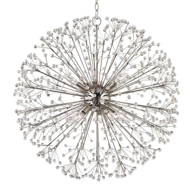 Hudson Valley - 6030-PN - Ten Light Chandelier - Dunkirk - Polished Nickel