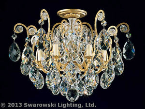 Schonbek - 3784-22S - Six Light Semi-Flush Mount - Renaissance - Heirloom Gold