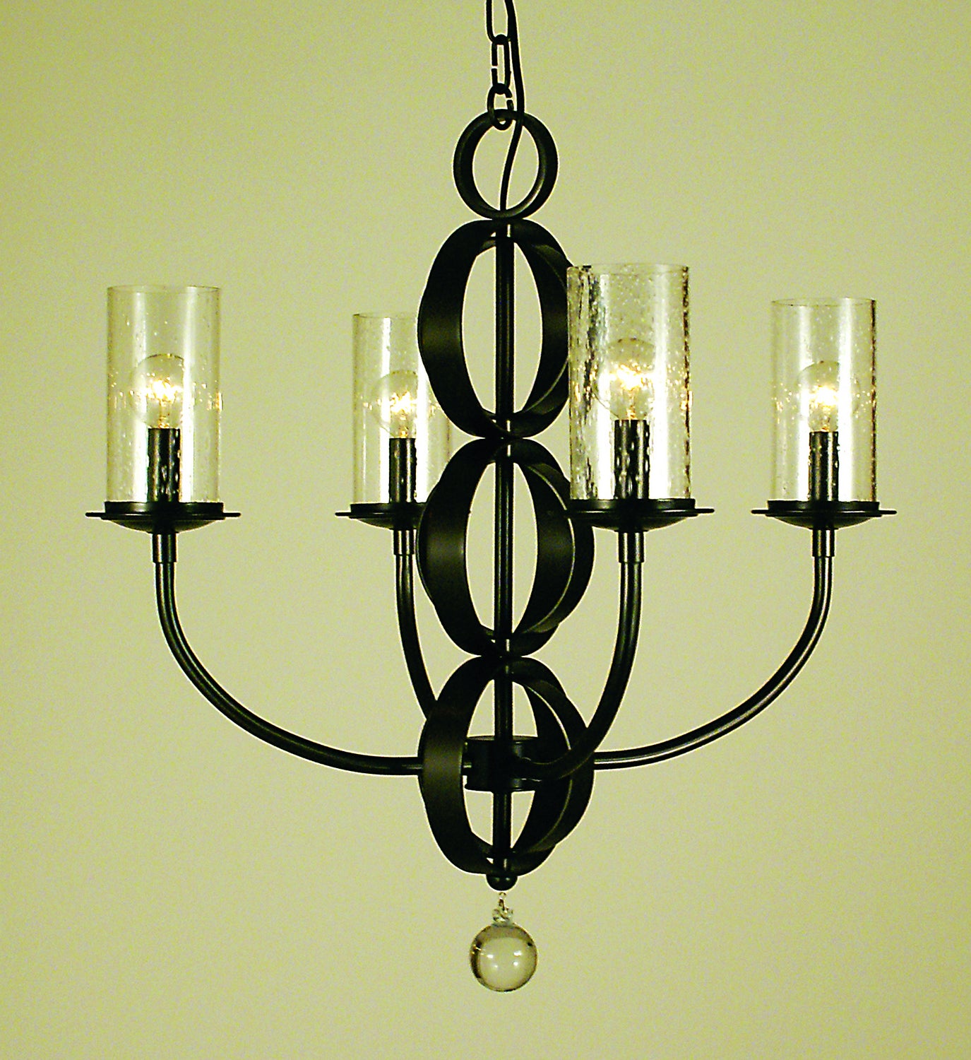 Framburg - 1044 BN - Four Light Chandelier - Compass - Brushed Nickel