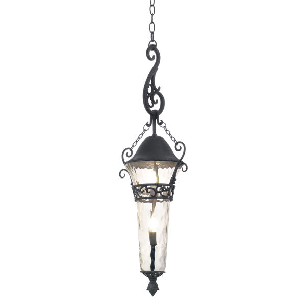 Kalco - 9417MB - Two Light Outdoor Hanging Lantern - Anastasia - Textured Matte Black