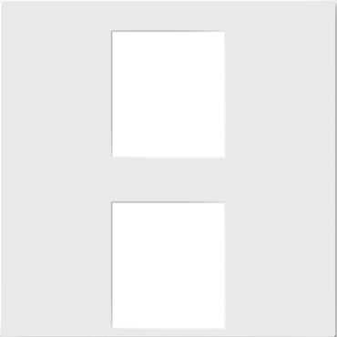 Legrand - AC2PFW1 - 2-Port Frame - adorne - White