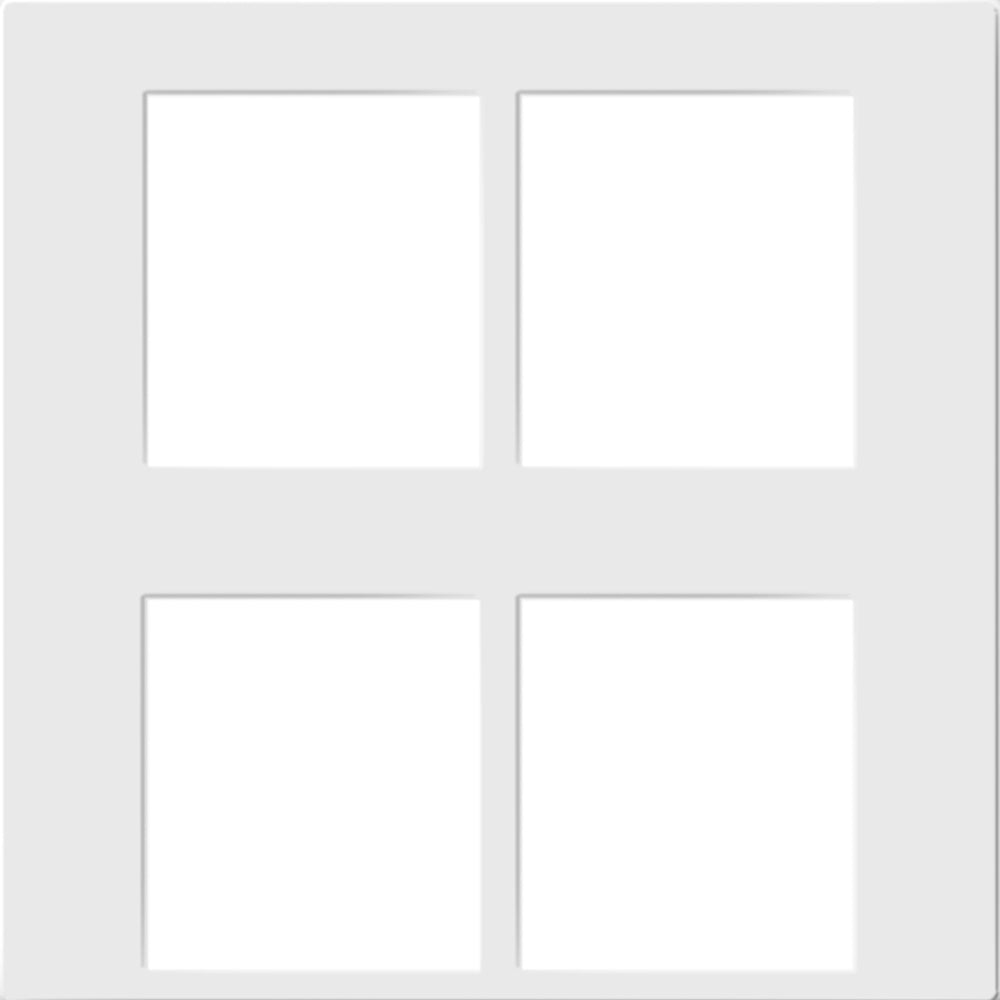 Legrand - AC4PFW1 - 4-Port Frame - adorne - White