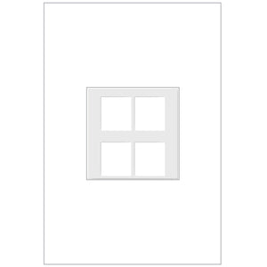 Legrand - AC4PFW1 - 4-Port Keystone Frame - Adorne - White