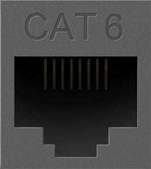 Legrand - AC6RJ45M1 - Cat 6 RJ45 Data Insert - adorne - Magnesium