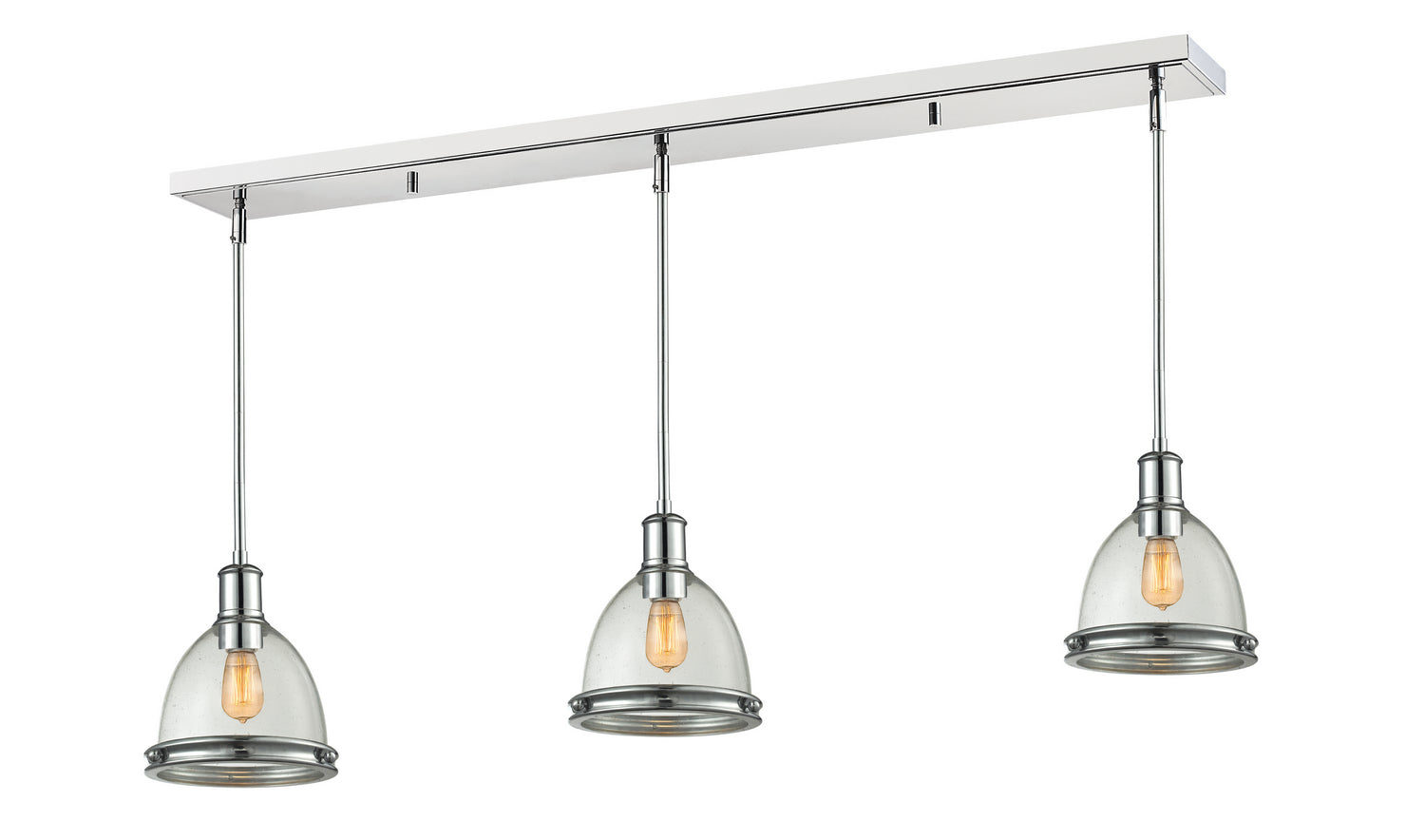 Z-Lite - 719MP-3CH - Three Light Linear Chandelier - Mason - Chrome