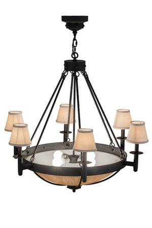 Meyda Tiffany - 157167 - Ten Light Chandelier - Freya - Costello Black