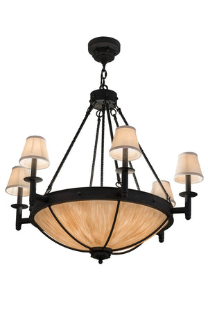 Meyda Tiffany - 157167 - Ten Light Chandelier - Freya - Costello Black