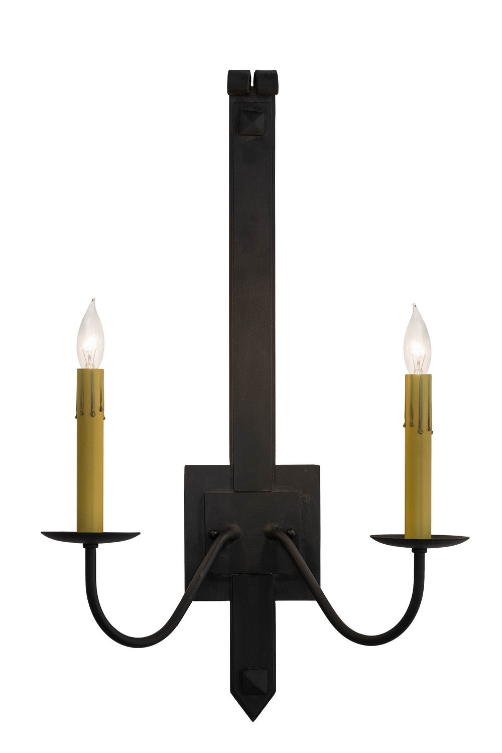 Meyda Tiffany - 166556 - Two Light Wall Sconce - Primitive - Costello Black