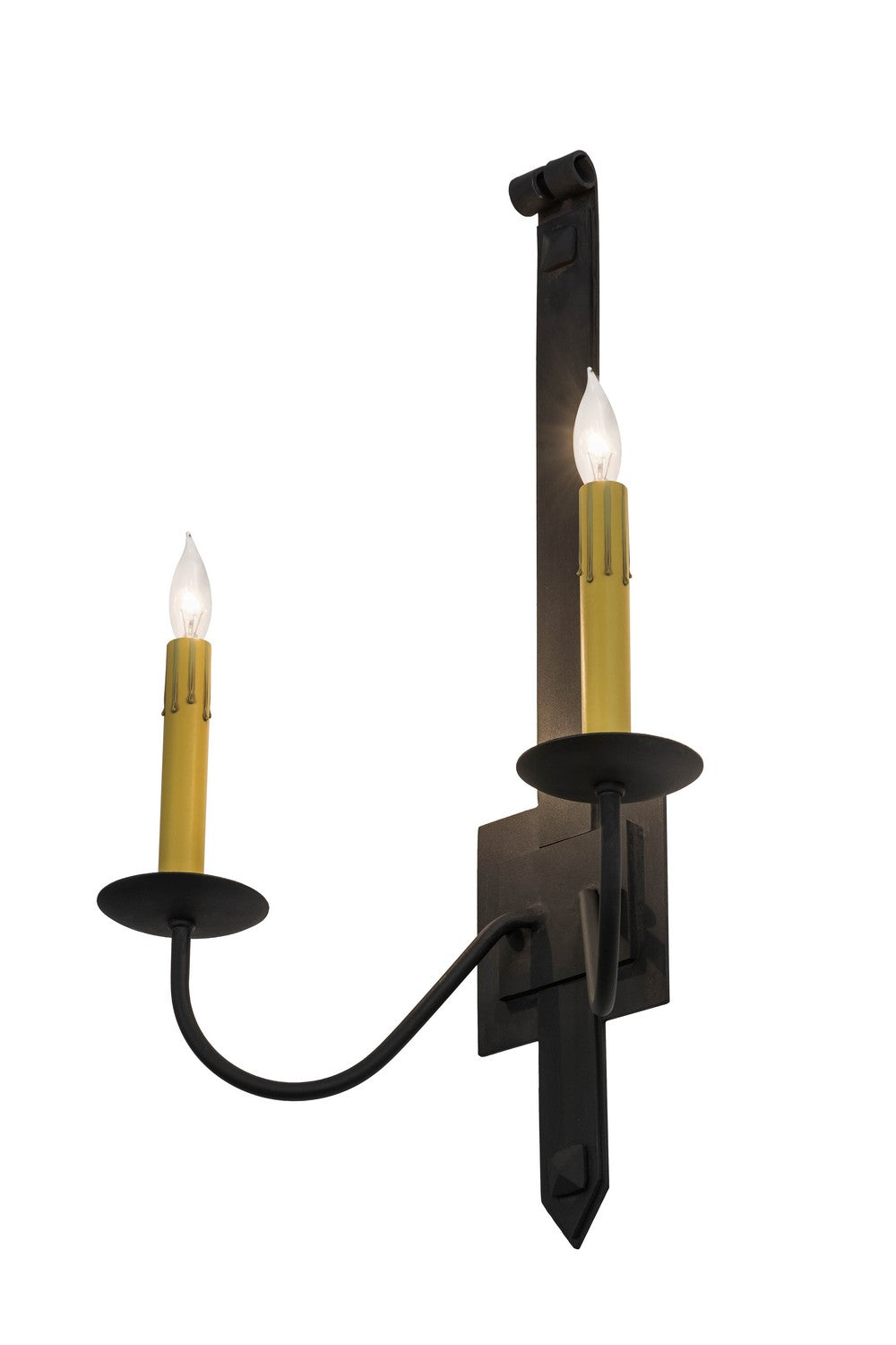 Meyda Tiffany - 166556 - Two Light Wall Sconce - Primitive - Costello Black