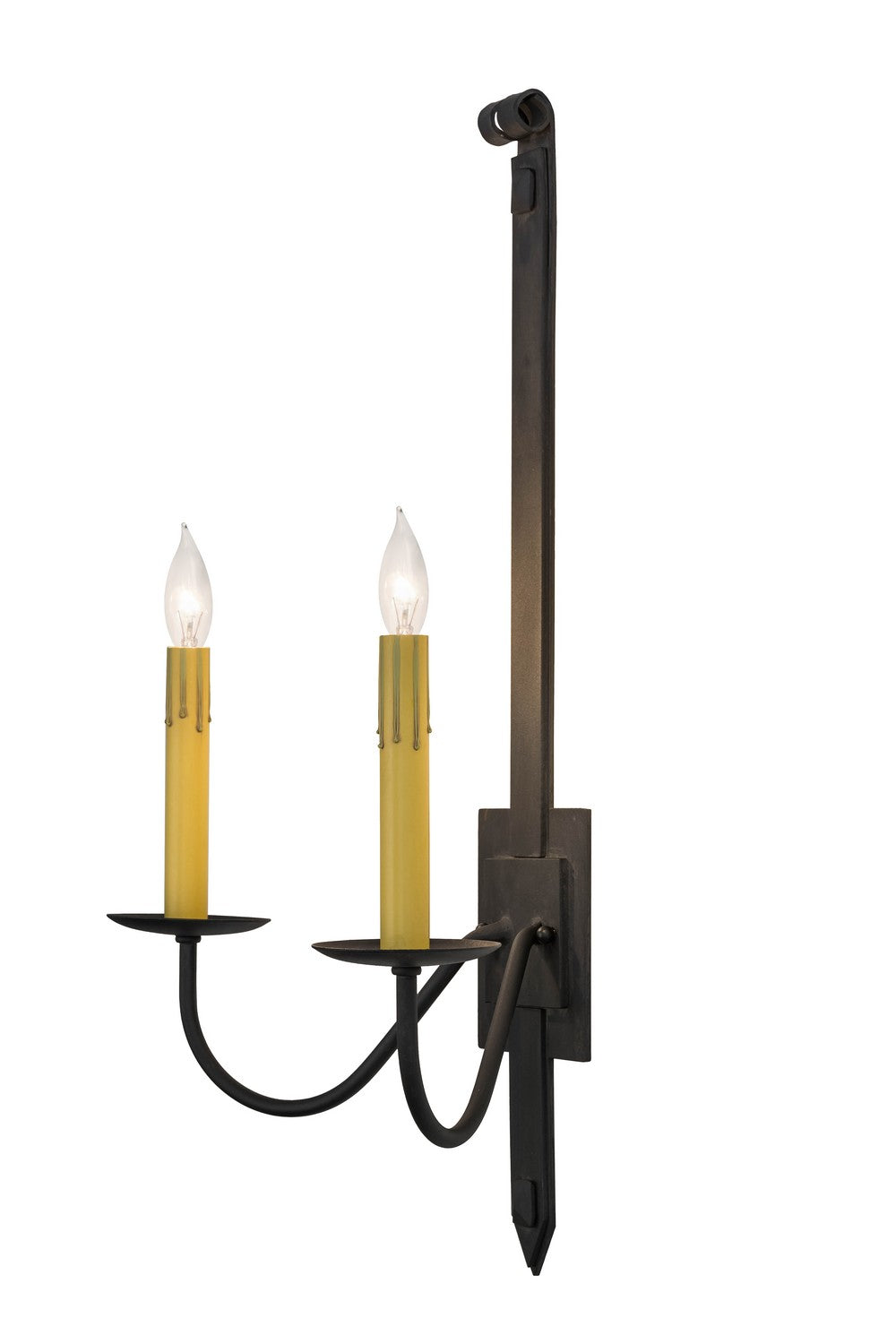 Meyda Tiffany - 166556 - Two Light Wall Sconce - Primitive - Costello Black