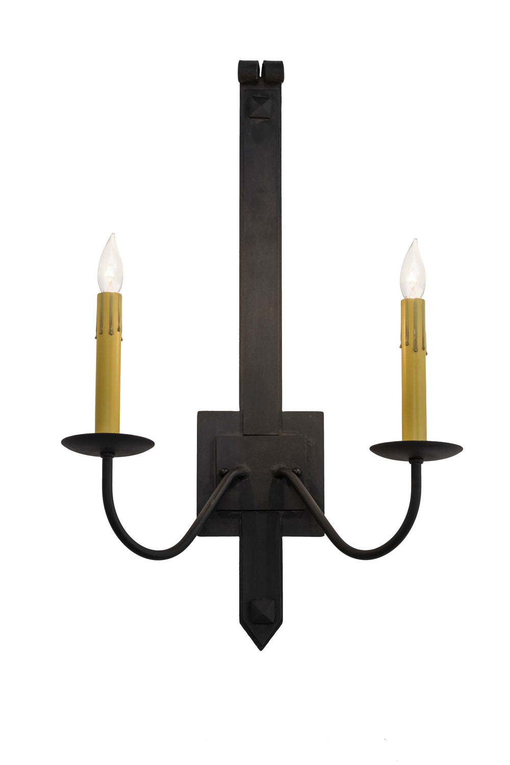 Meyda Tiffany - 166556 - Two Light Wall Sconce - Primitive - Costello Black