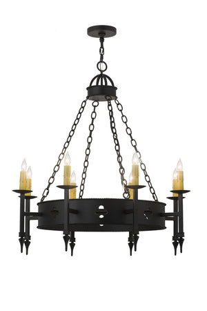 Meyda Tiffany - 167058 - Eight Light Chandelier - Sabrina - Black