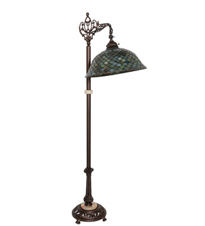 Meyda Tiffany - 65838 - One Light Floor Lamp - Fishscale - Antique Copper