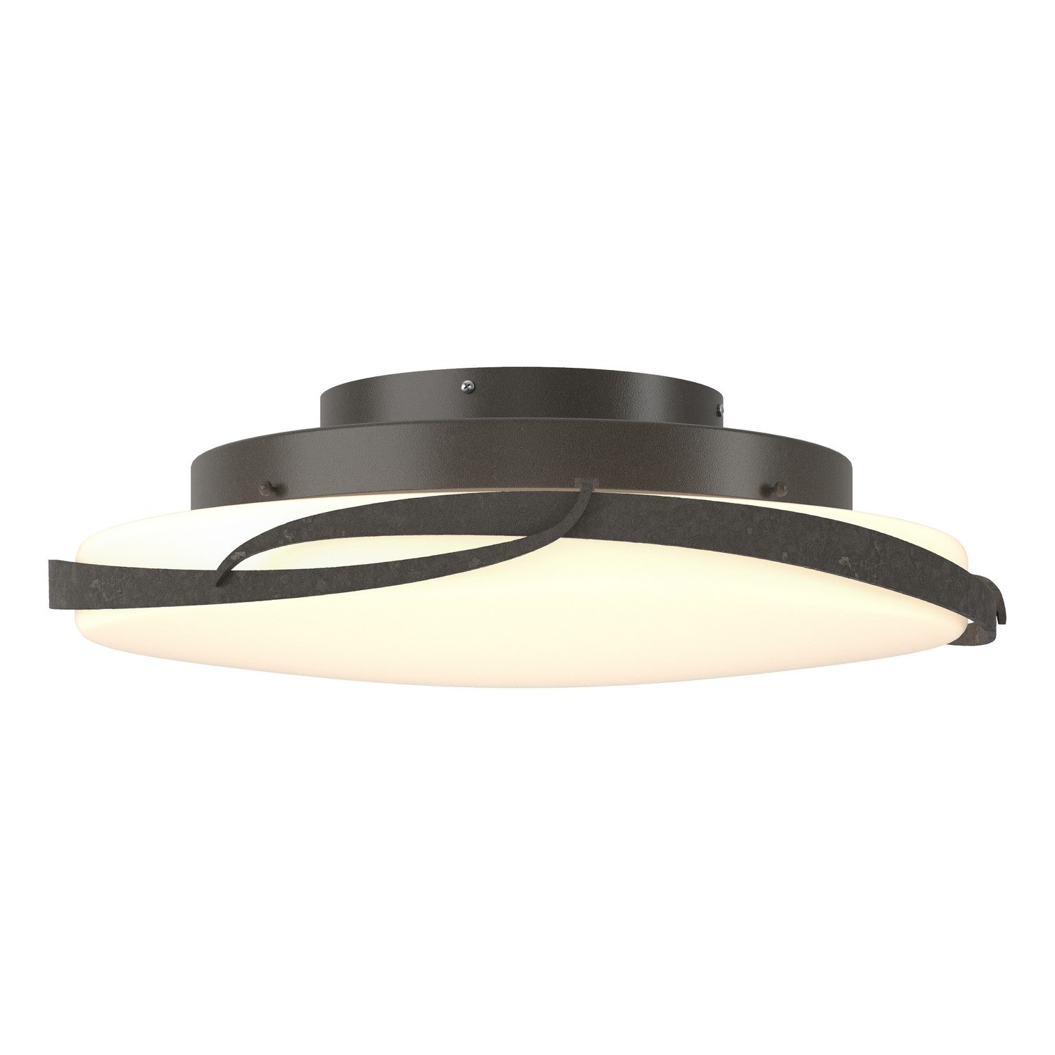 Hubbardton Forge - 126742-LED-07-GG0437 - LED Semi-Flush Mount - Flora - Dark Smoke