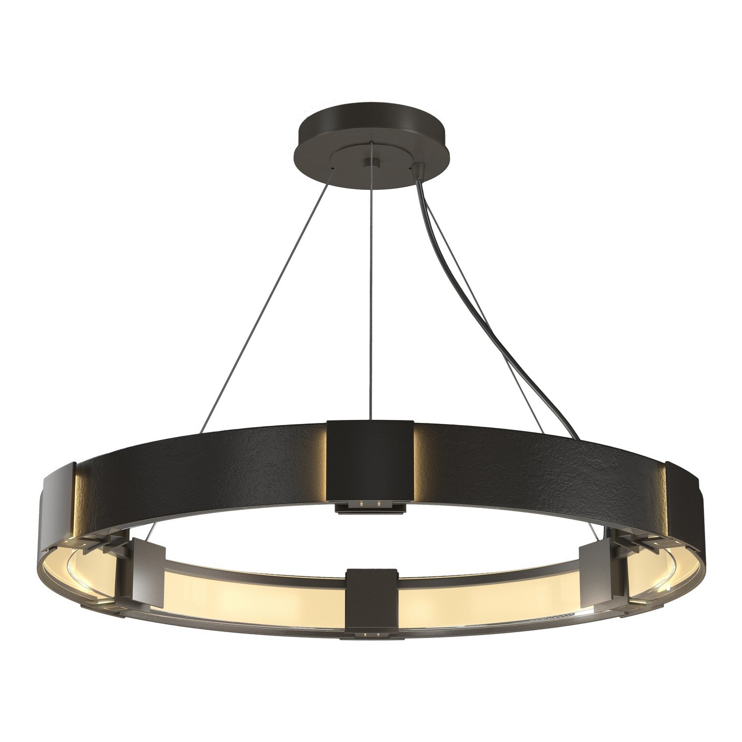 Hubbardton Forge - 138585-SKT-STND-07-ZM0399 - Six Light Pendant - Aura - Dark Smoke