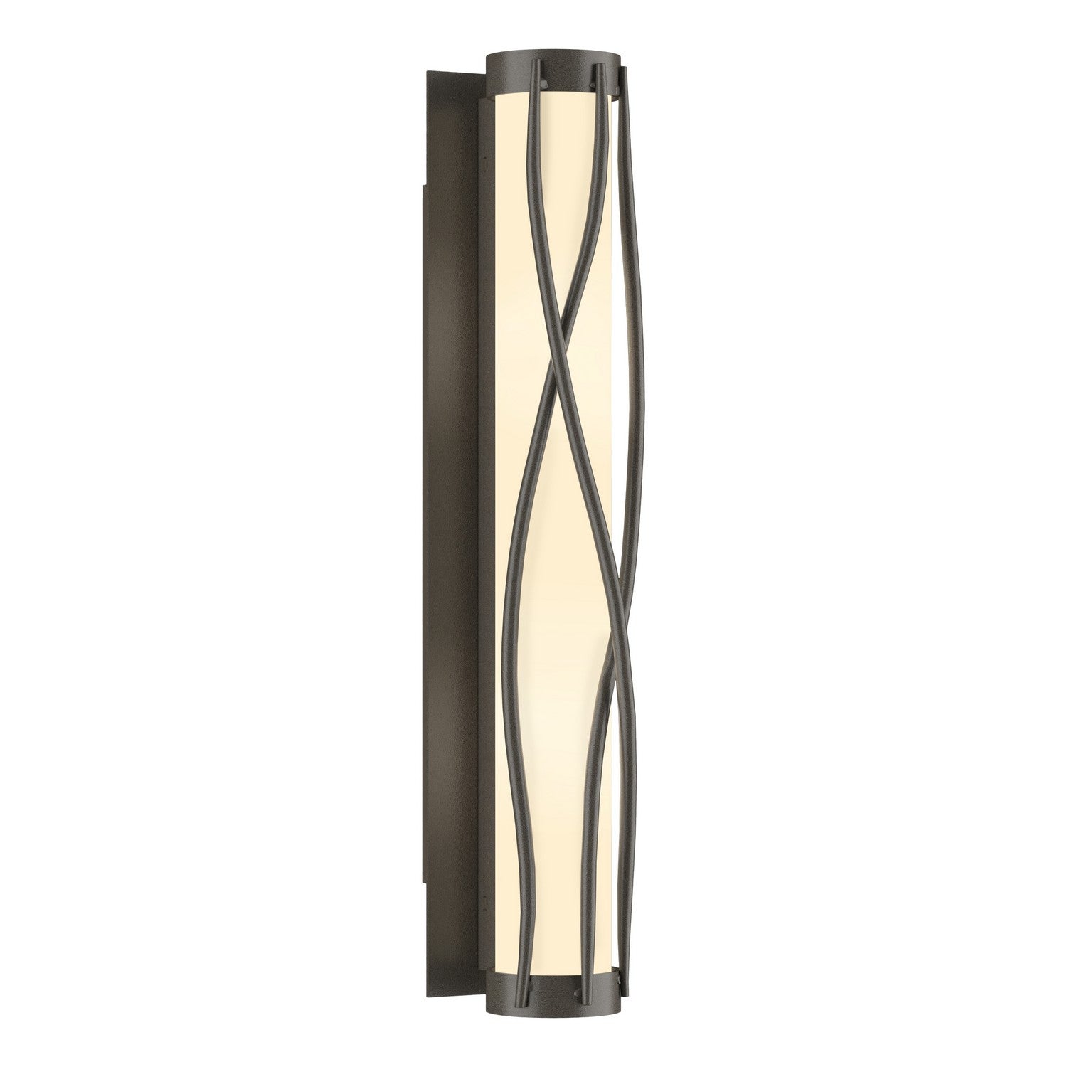 Hubbardton Forge - 205401-SKT-07-GG0347 - Four Light Wall Sconce - Twine - Dark Smoke