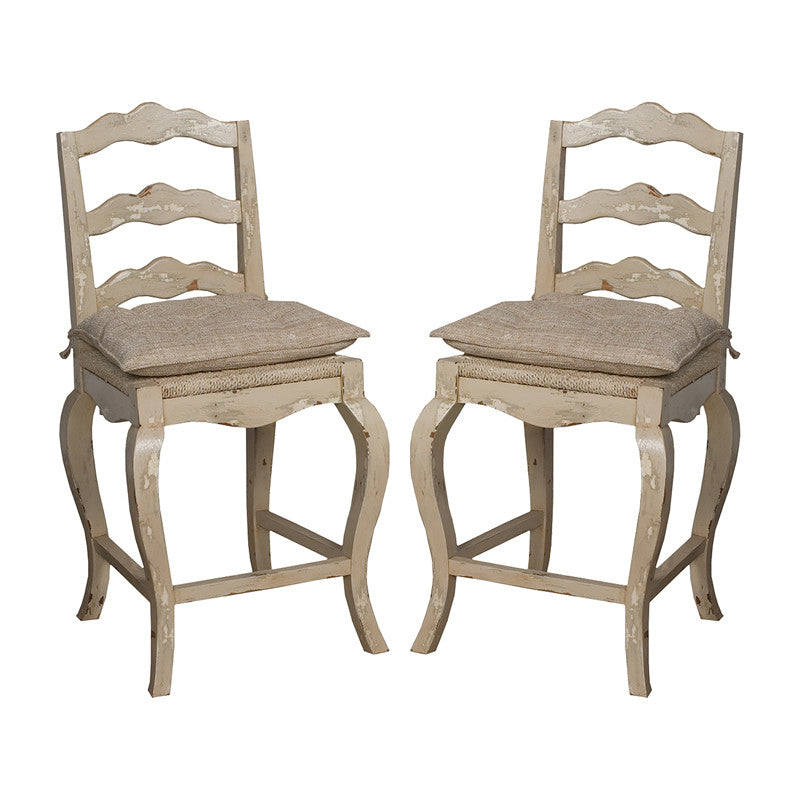 ELK Home - 660002P - Stool - French Provencial - Whitewash