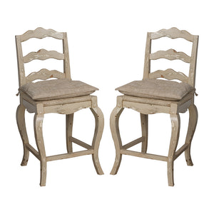 ELK Home - 660002P - Stool - French Provencial - Whitewash