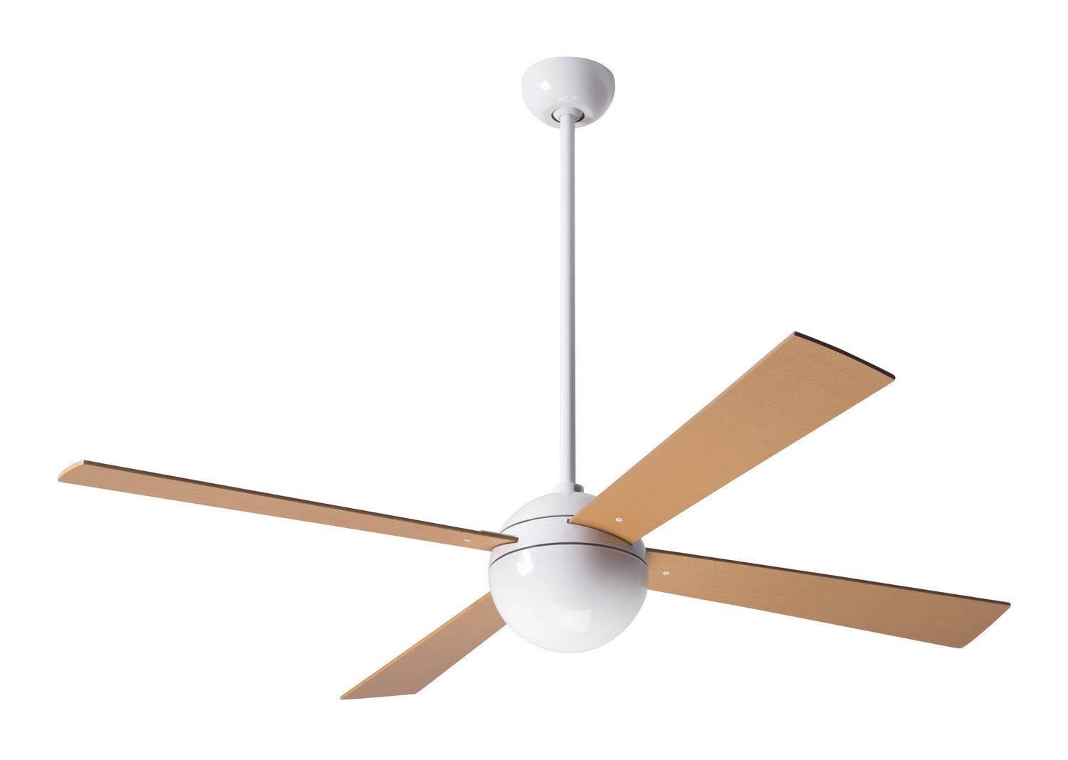 Modern Fan Co - BAL-GW-42-MP-NL-001 - 42"Ceiling Fan - Ball - Gloss White