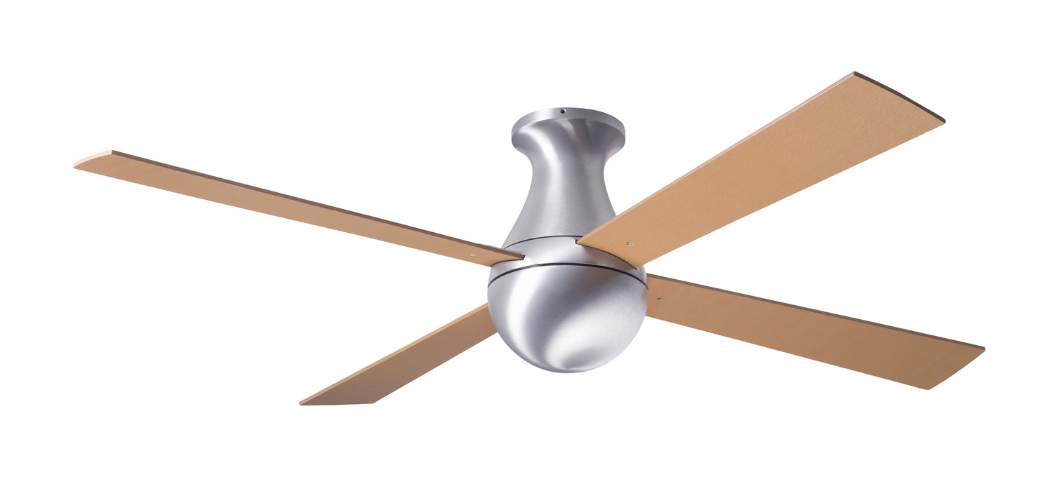 Modern Fan Co - BAL-FM-BA-42-MP-NL-001 - 42"Ceiling Fan - Ball Flush - Brushed Aluminum