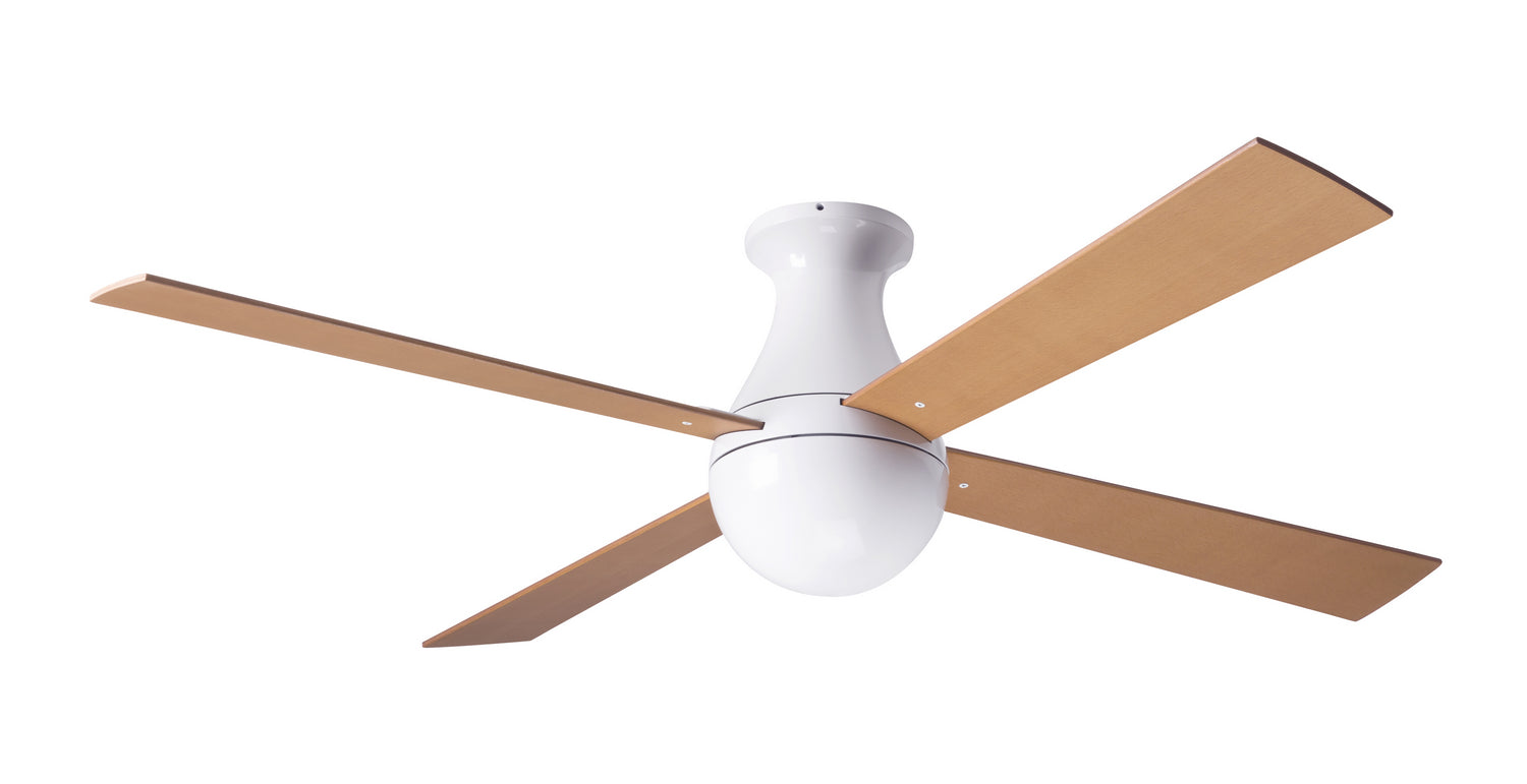 Modern Fan Co - BAL-FM-GW-42-MP-NL-001 - 42"Ceiling Fan - Ball Flush - Gloss White