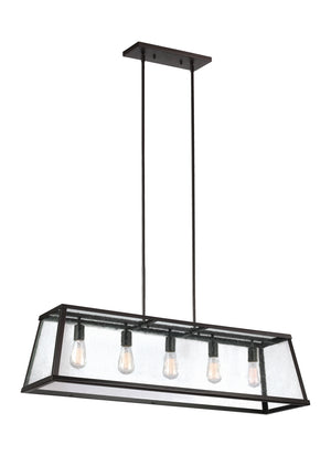 Visual Comfort Studio - F3073/5ORB - Five Light Island Chandelier - Harrow - Oil Rubbed Bronze