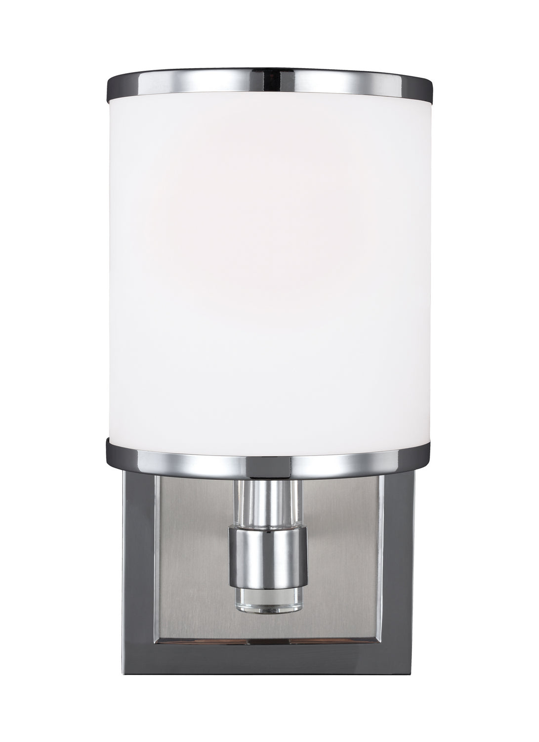 Generation Lighting. - VS23301SN/CH - One Light Wall Sconce - Prospect Park - Satin Nickel / Chrome