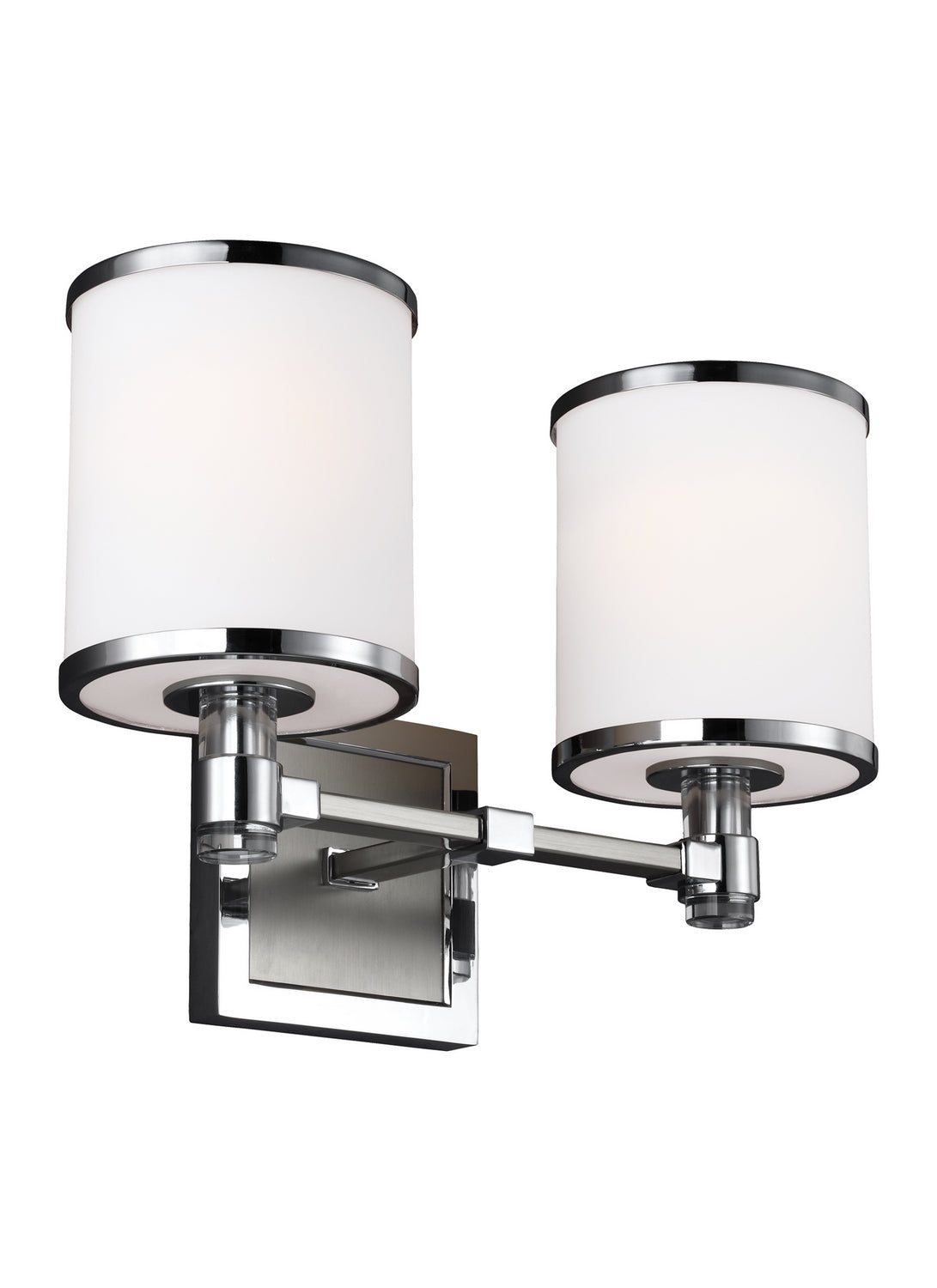 Generation Lighting. - VS23302SN/CH - Two Light Vanity - Prospect Park - Satin Nickel / Chrome