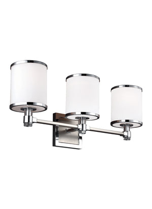 Generation Lighting. - VS23303SN/CH - Three Light Vanity - Prospect Park - Satin Nickel / Chrome