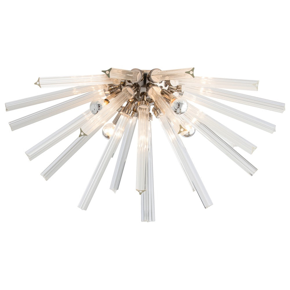 Arteriors - 49009 - Four Light Flush Mount - Hanley - Polished Nickel