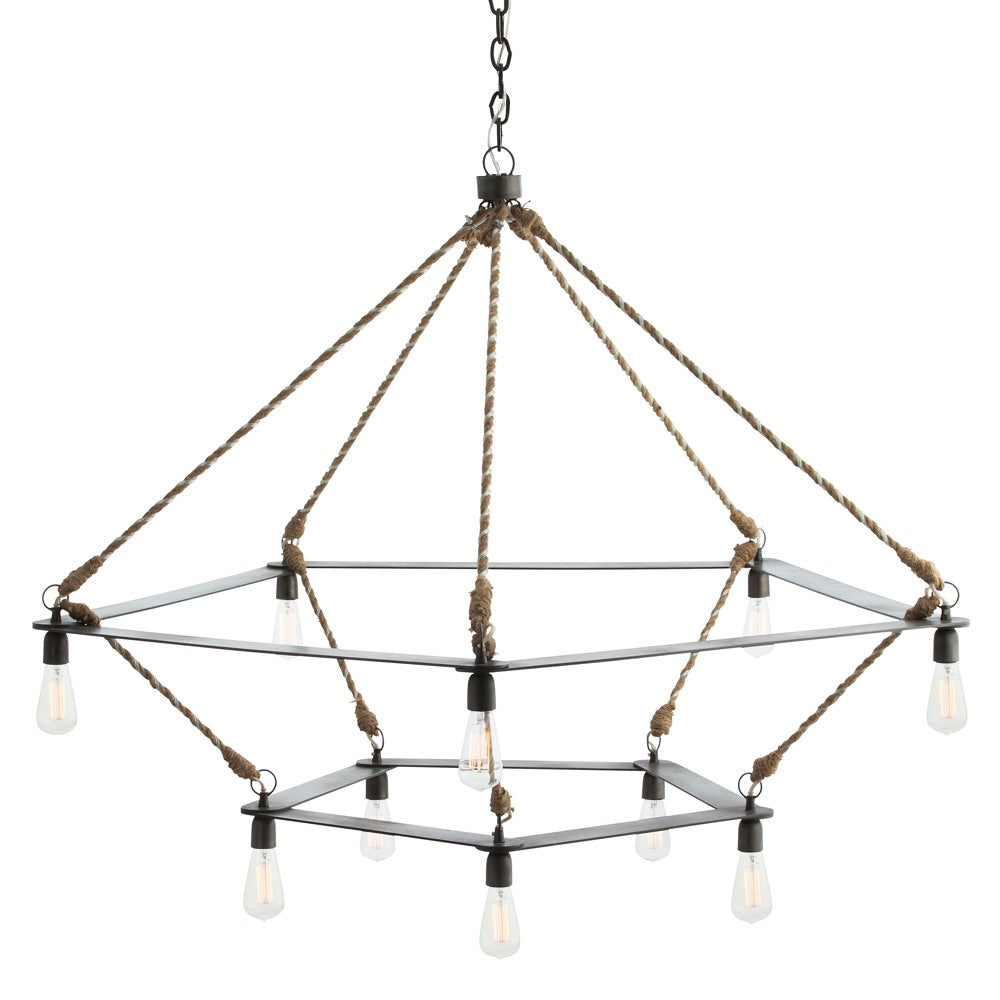 Arteriors - 84176 - Ten Light Chandelier - McIntyre - Natural