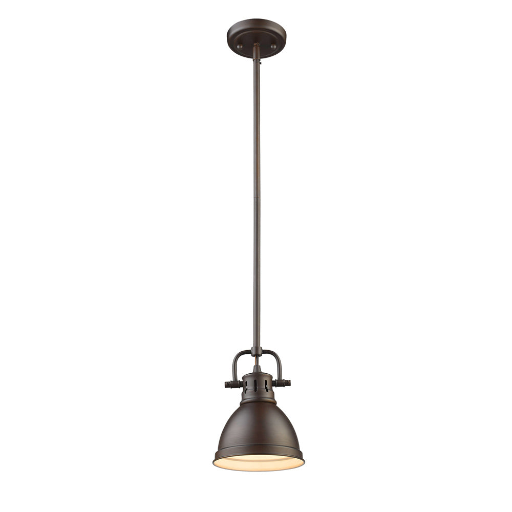 Golden - 3604-M1L RBZ-RBZ - One Light Mini Pendant - Duncan RBZ - Rubbed Bronze