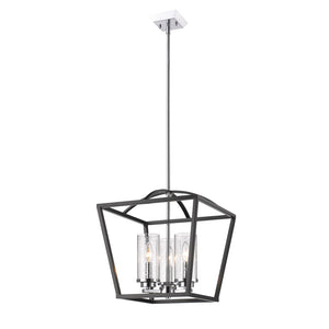 Golden - 4309-3P BLK-SD - Three Light Pendant - Mercer - Matte Black