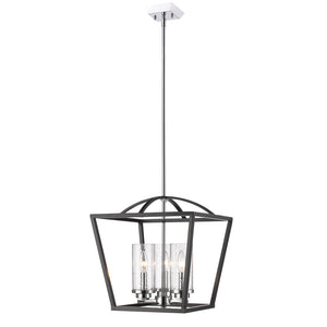 Golden - 4309-3P BLK-SD - Three Light Pendant - Mercer - Matte Black