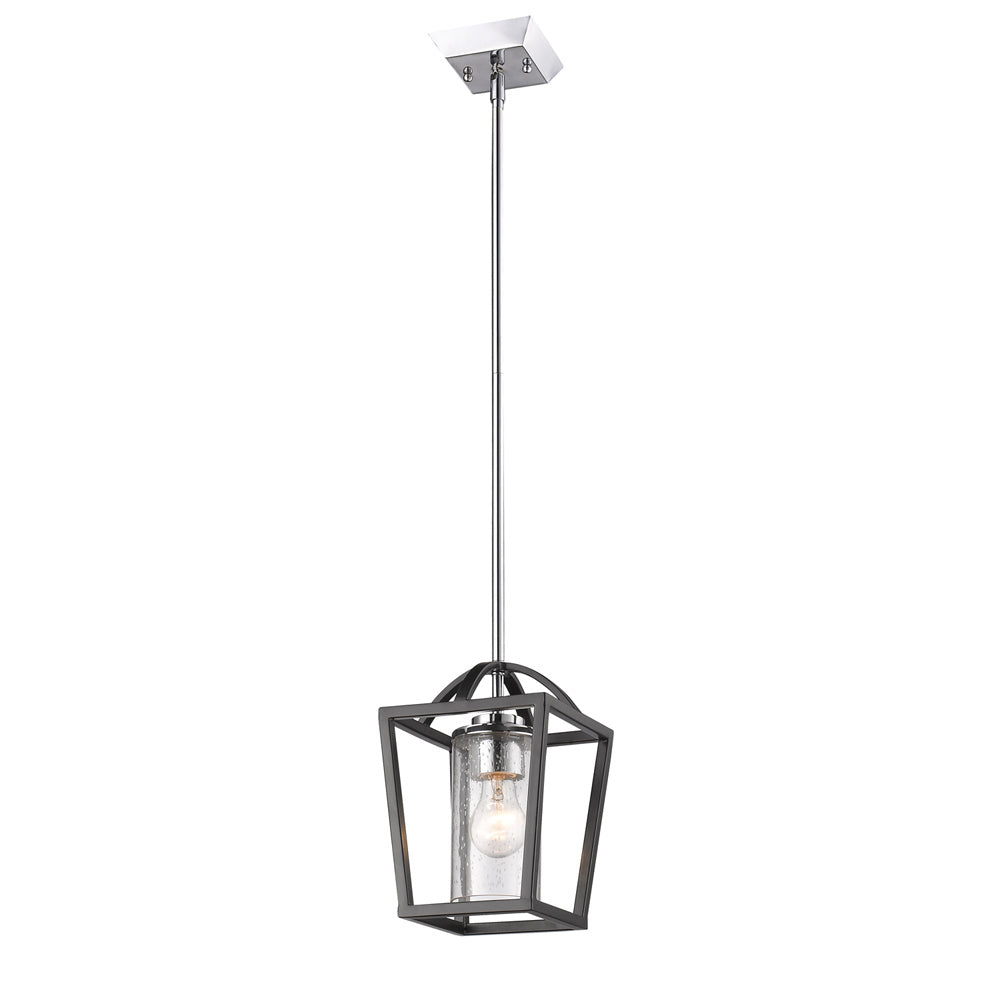 Golden - 4309-M1L BLK-SD - One Light Mini Pendant - Mercer - Matte Black