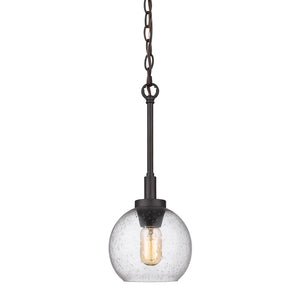 Golden - 4855-M1L RBZ-SD - One Light Mini Pendant - Galveston - Rubbed Bronze