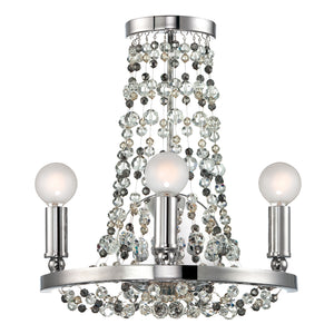 Crystorama - 1542-CH-MWP - Three Light Wall Sconce - Channing - Polished Chrome