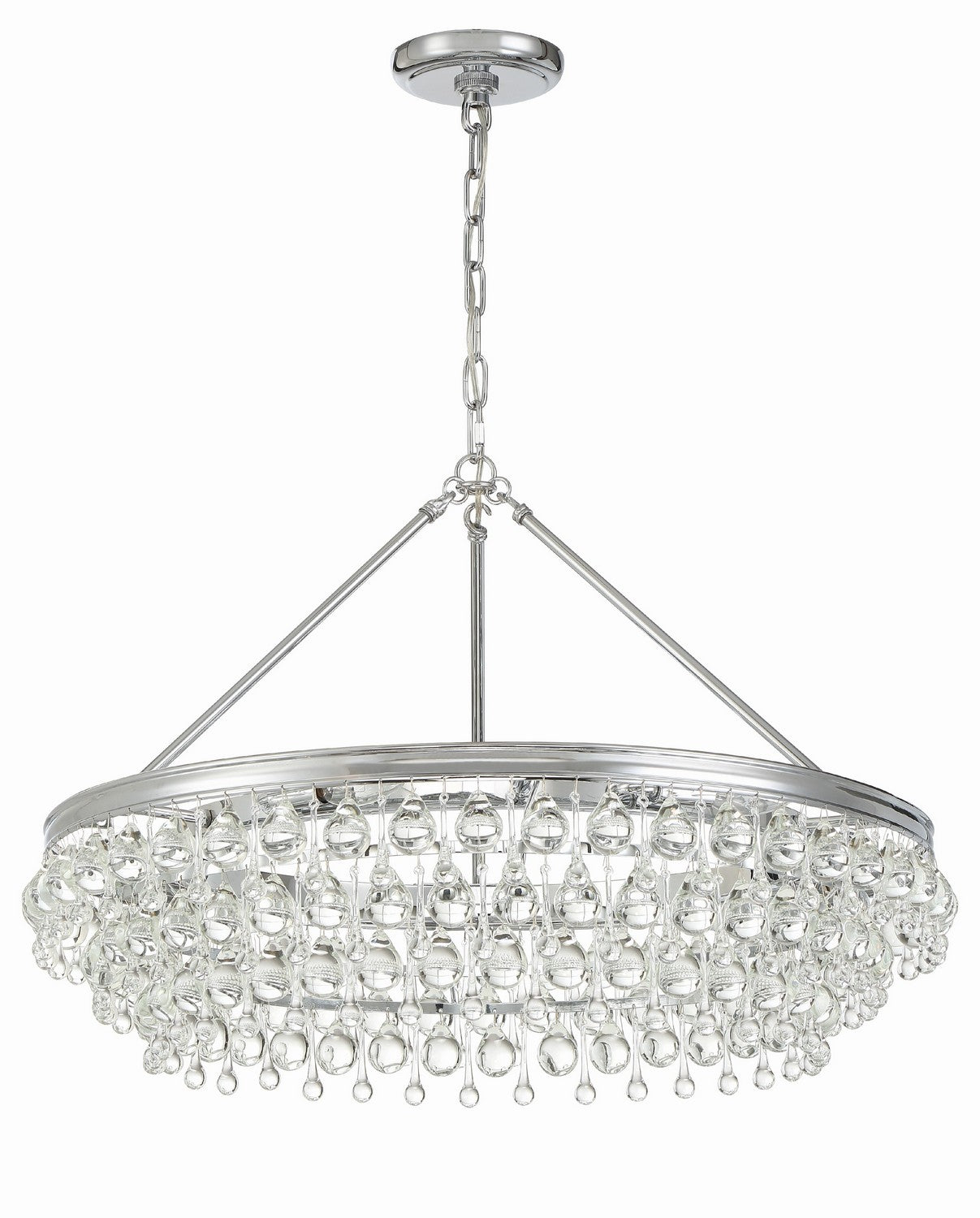 Crystorama - 275-CH - Six Light Chandelier - Calypso - Polished Chrome