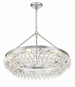 Crystorama - 275-CH - Six Light Chandelier - Calypso - Polished Chrome