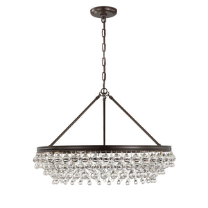 Crystorama - 275-VZ - Six Light Chandelier - Calypso - Vibrant Bronze