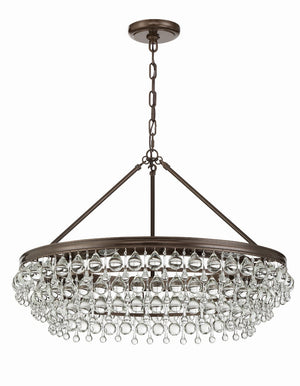 Crystorama - 275-VZ - Six Light Chandelier - Calypso - Vibrant Bronze