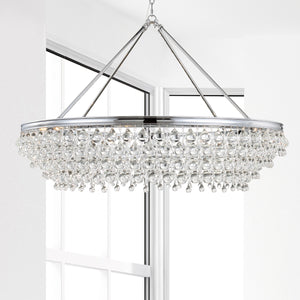 Crystorama - 278-CH - Eight Light Chandelier - Calypso - Polished Chrome